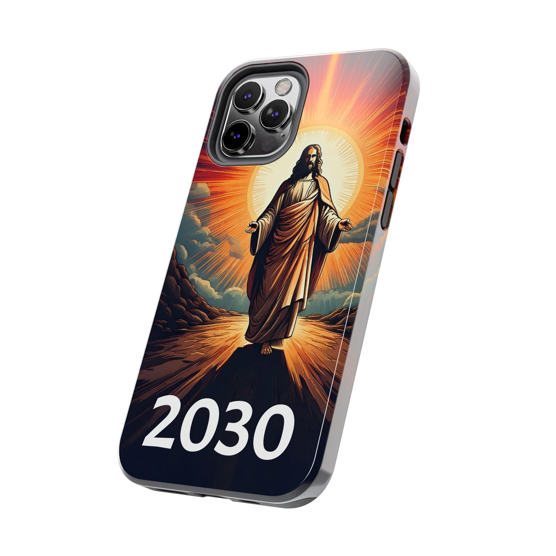 Inspirational Tough Phone Case with Jesus Design - 2030