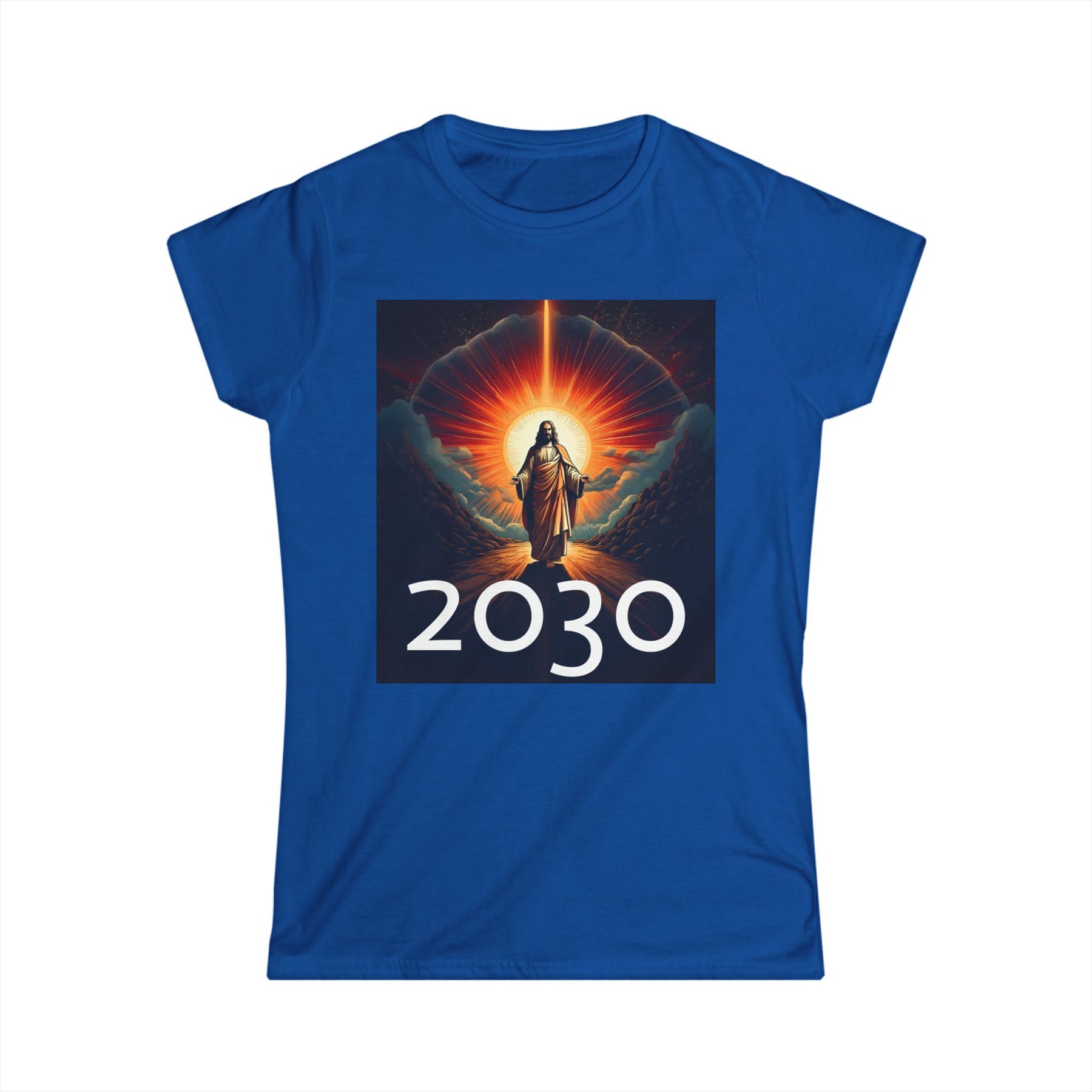 Messiah 2030 Women's Softstyle Tee - Prophetic Messianic Timeline Shirt