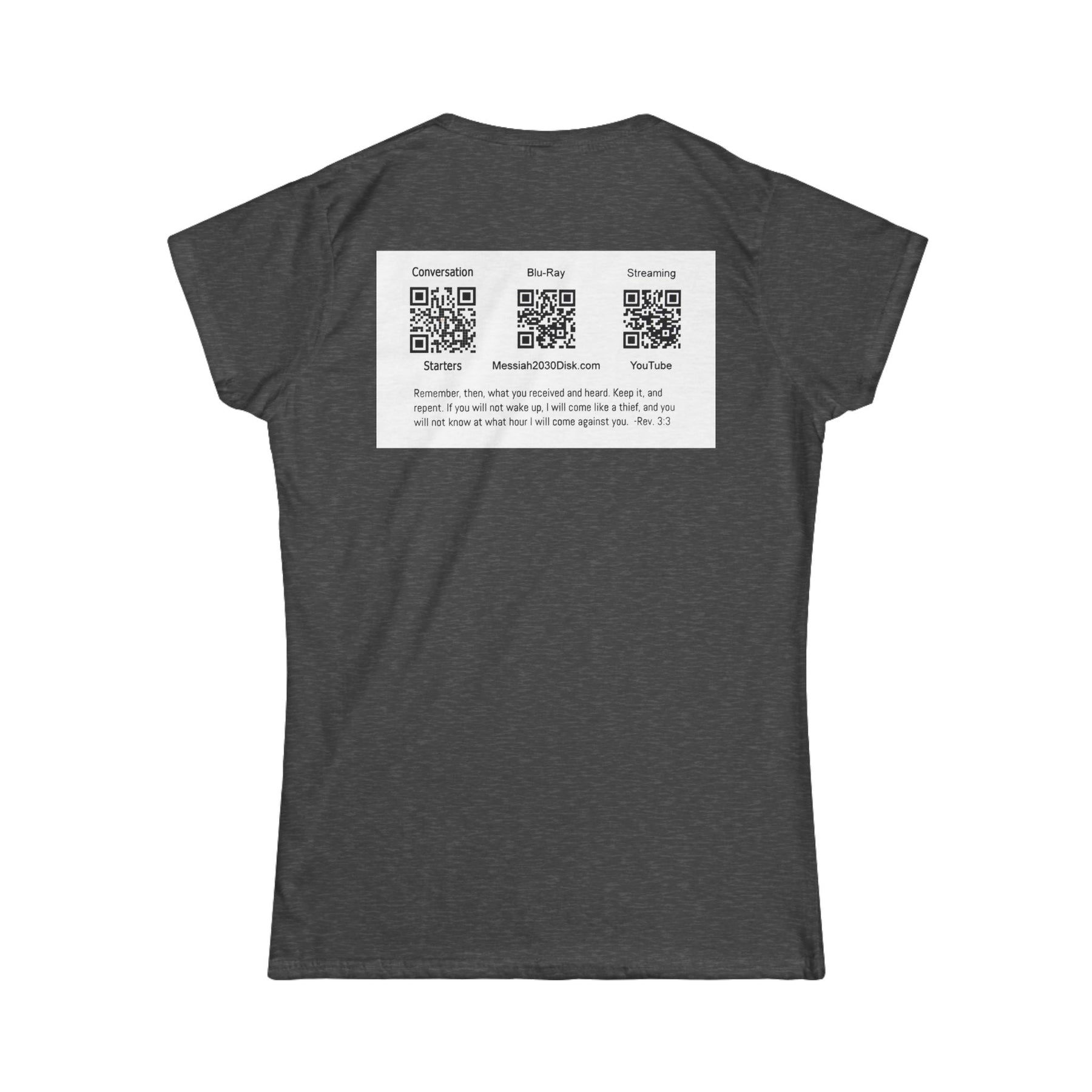 Messiah 2030 Women's Softstyle Tee - Prophetic Messianic Timeline Shirt