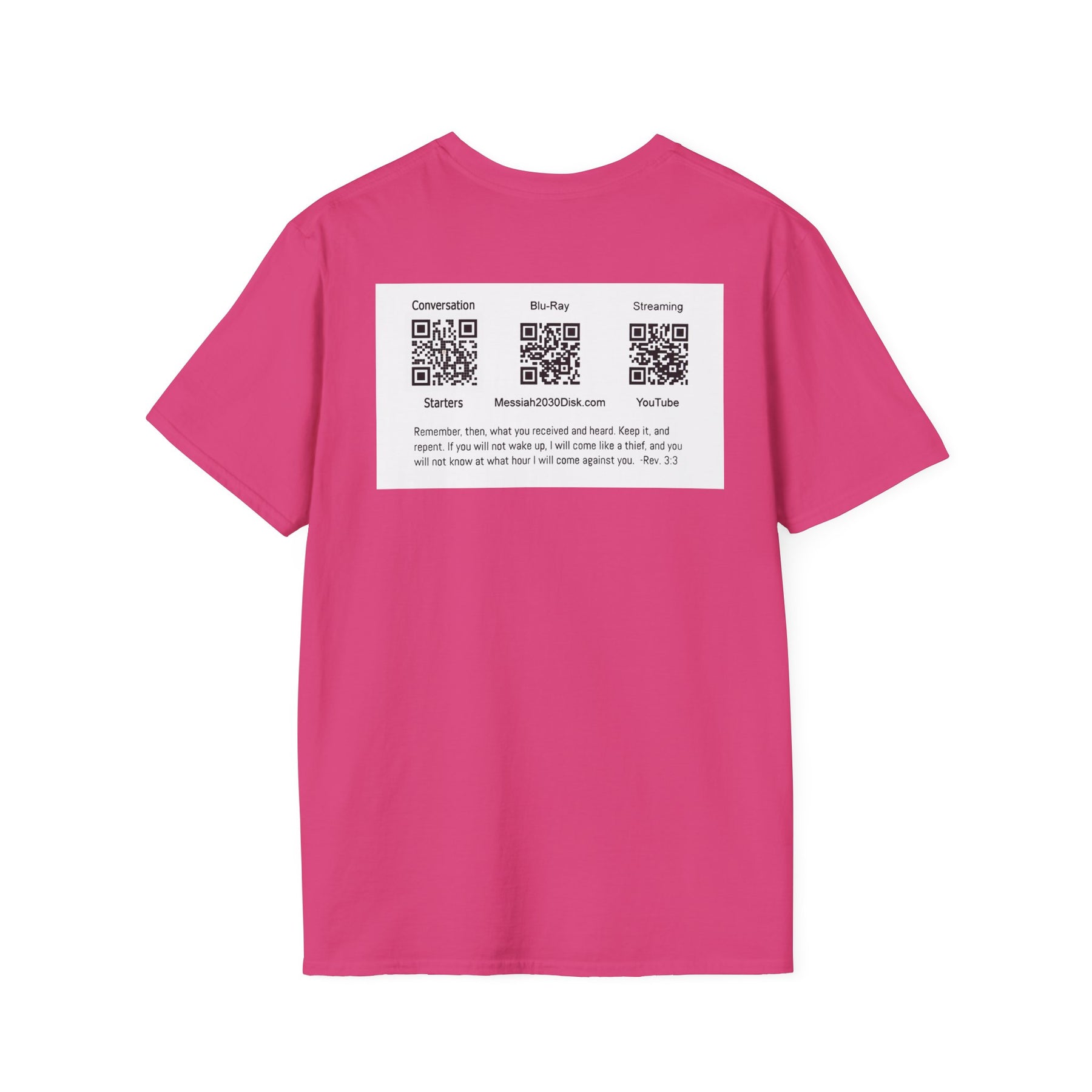 Inspirational Unisex Softstyle T-Shirt - '2030' Jesus Graphic Design