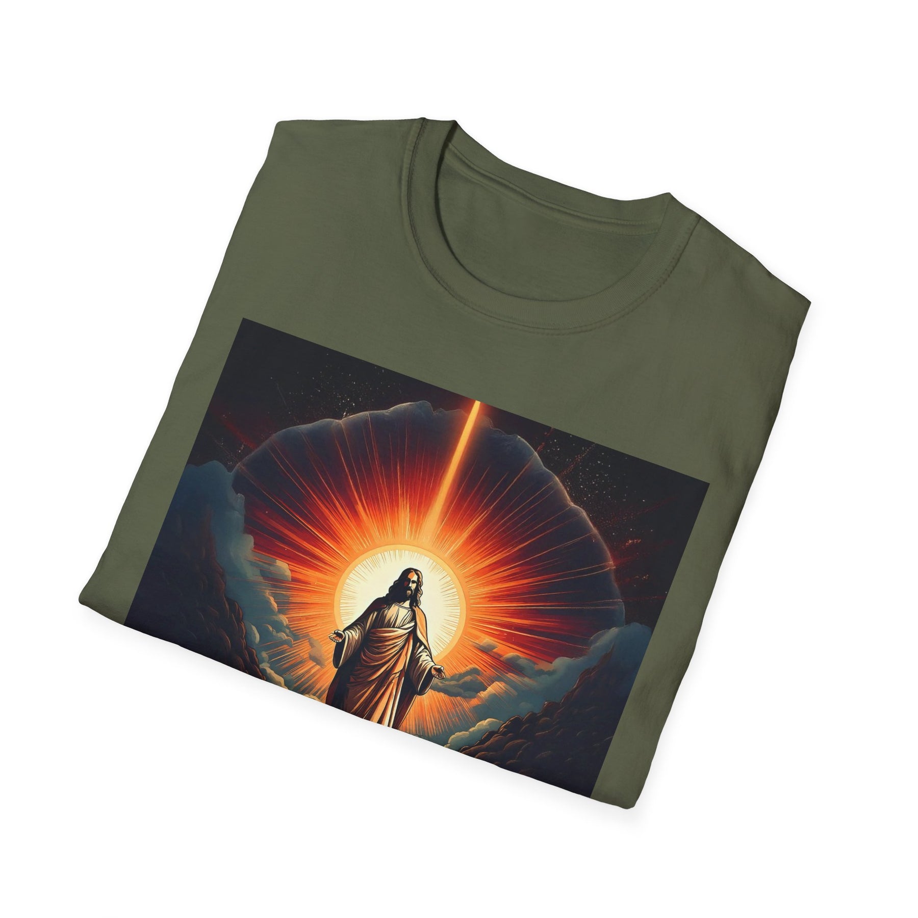 Inspirational Unisex Softstyle T-Shirt - '2030' Jesus Graphic Design