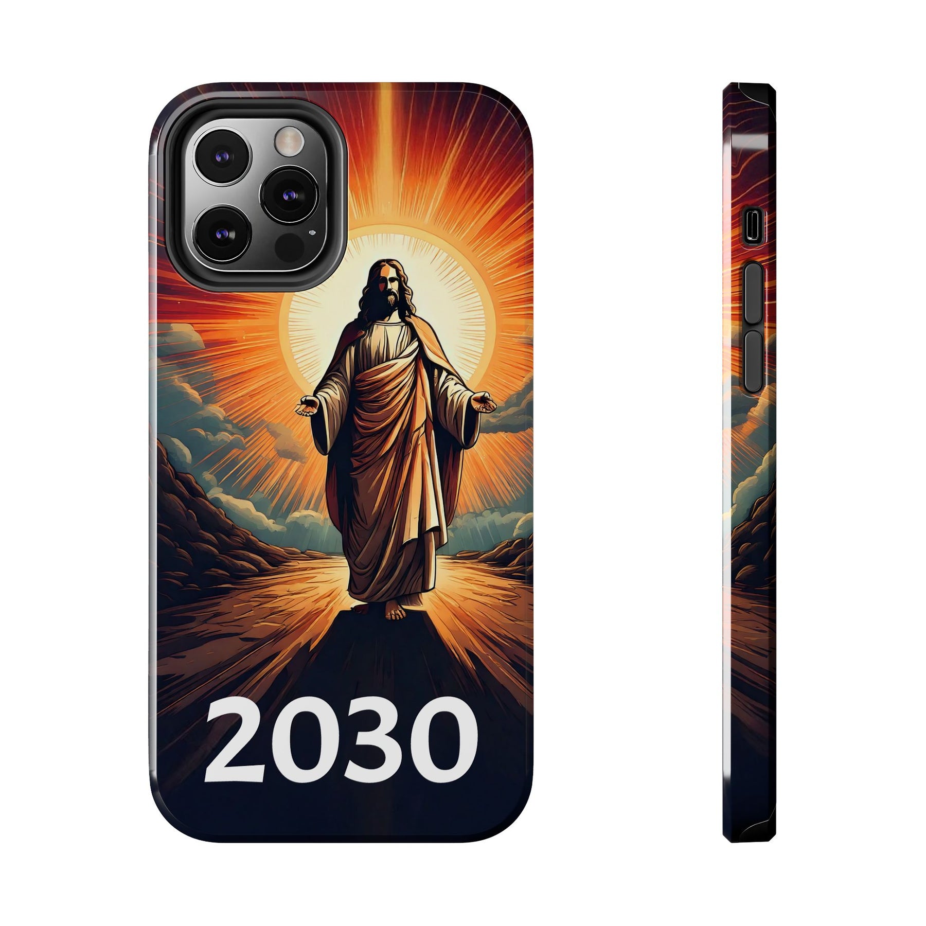 Inspirational Tough Phone Case with Jesus Design - 2030