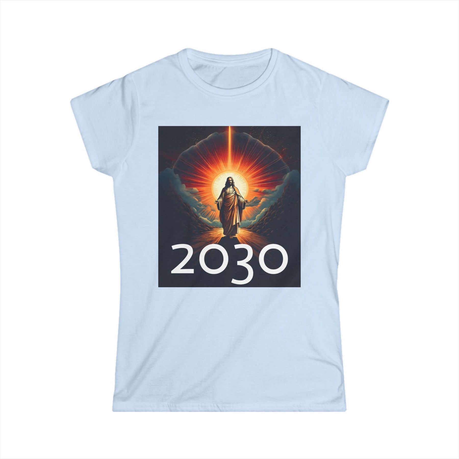 Messiah 2030 Women's Softstyle Tee - Prophetic Messianic Timeline Shirt