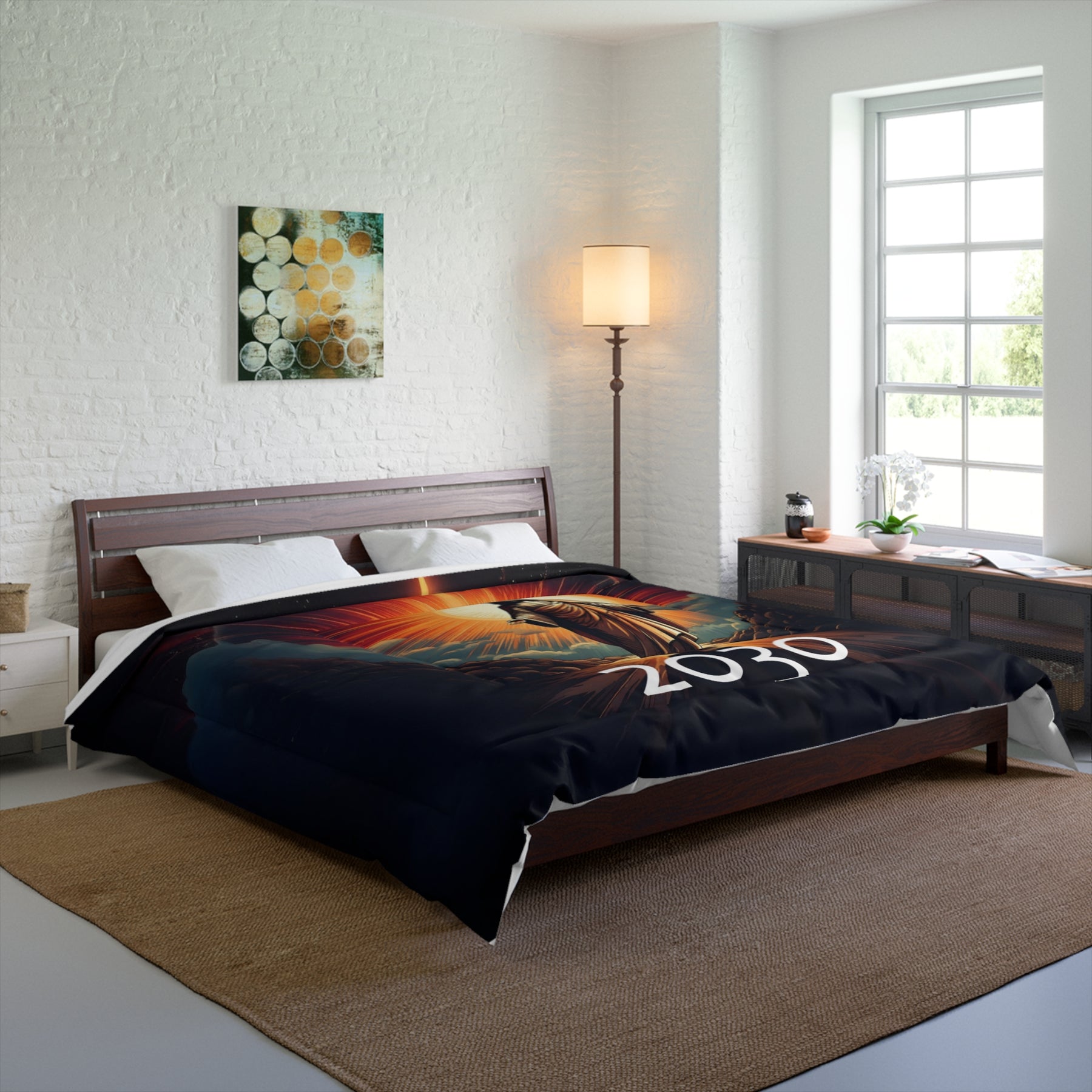 Spiritual Artwork Comforter - Modern Design, Inspirational Decor for Home