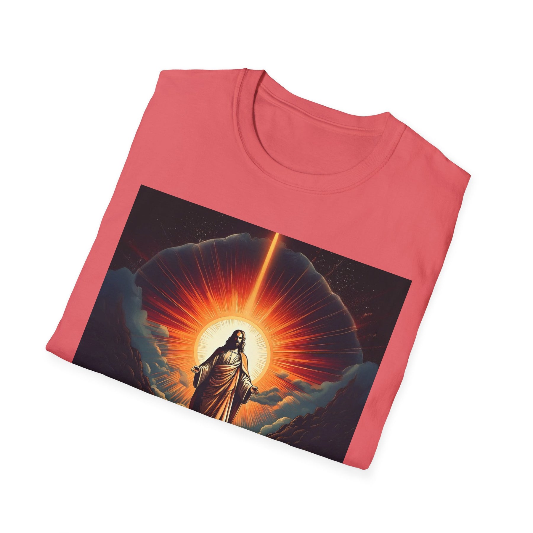 Inspirational Unisex Softstyle T-Shirt - '2030' Jesus Graphic Design