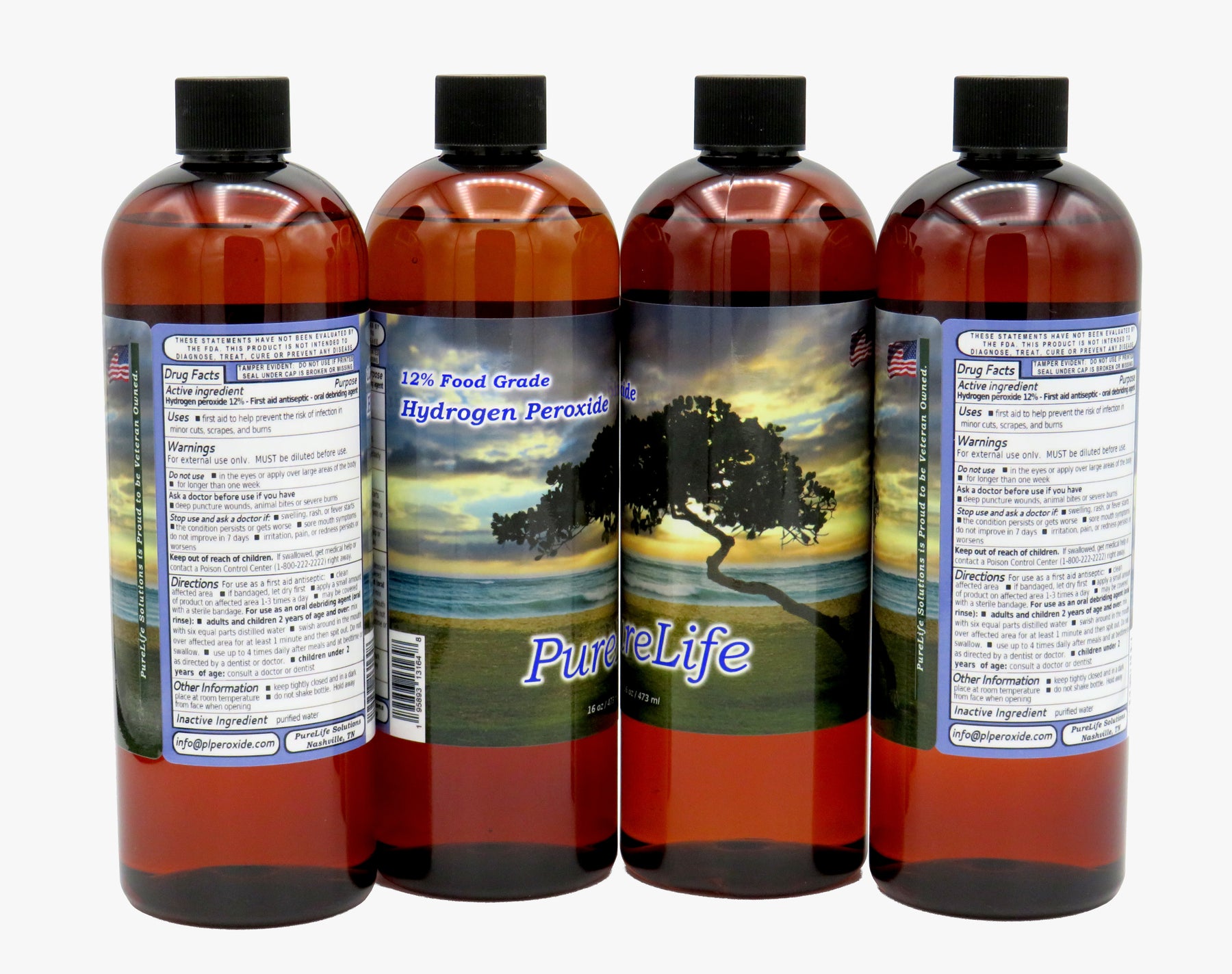PureLife™ 12% Hydrogen Peroxide, Food Grade - 64 oz