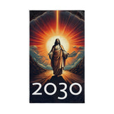 Inspirational Jesus Hand Towel - 2030 Vision Design for Spiritual Decor