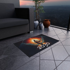 Inspirational Outdoor Rug with Jesus Design - Perfect for Patios and Gatherings