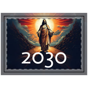 Inspiring Jesus Throw Pillow - 2030 Vision for Hope and Faith