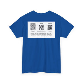 Unisex Heavy Cotton Tee - Christ 2030 Vintage Graphic Tee with QR Codes