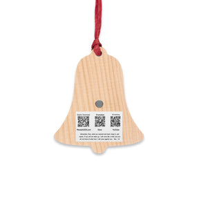 Religious Bell Wooden Ornament - Inspirational Decor for Holidays