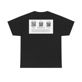Unisex Heavy Cotton Tee - Christ 2030 Vintage Graphic Tee with QR Codes