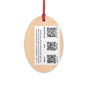 Religious Bell Wooden Ornament - Inspirational Decor for Holidays