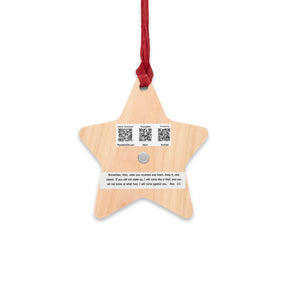 Religious Bell Wooden Ornament - Inspirational Decor for Holidays