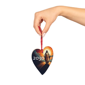 Religious Bell Wooden Ornament - Inspirational Decor for Holidays