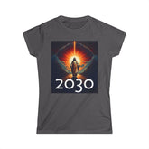 Messiah 2030 Women's Softstyle Tee - Prophetic Messianic Timeline Shirt