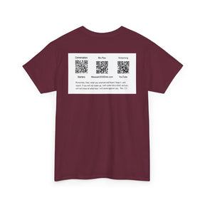 Unisex Heavy Cotton Tee - Christ 2030 Vintage Graphic Tee with QR Codes