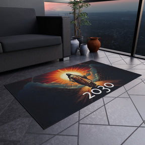 Inspirational Outdoor Rug with Jesus Design - Perfect for Patios and Gatherings