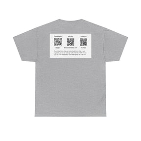 Unisex Heavy Cotton Tee - Christ 2030 Vintage Graphic Tee with QR Codes