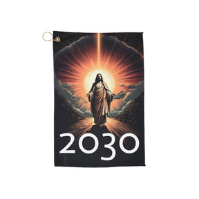 Inspirational Golf Towel - 2030 Design for Golf Enthusiasts