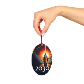 Religious Bell Wooden Ornament - Inspirational Decor for Holidays